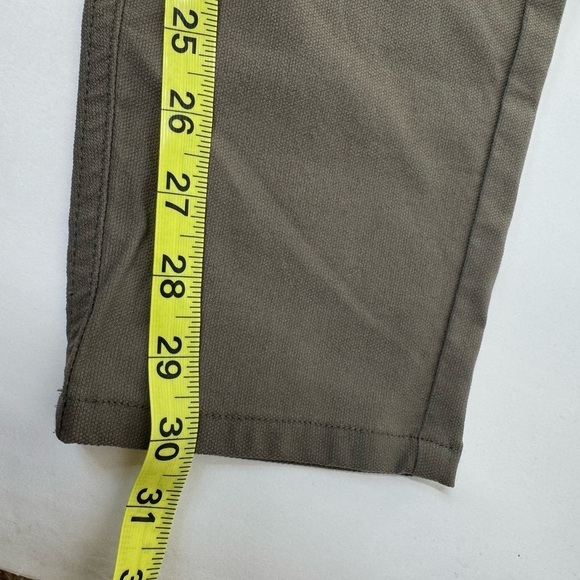 PrAna Hybrid Brenna Moto Style Pant Gravel Gray Olive Green Size 10 - Picture 9 of 12